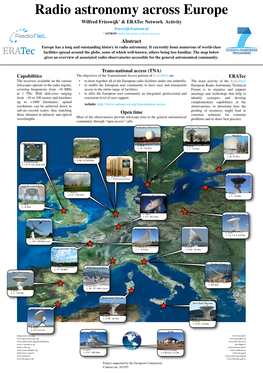 Radio Astronomy Across Europe