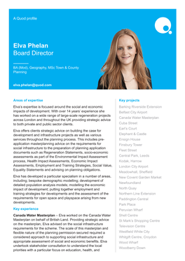 Elva Phelan Board Director