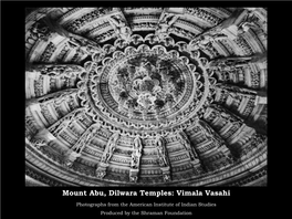 Mount Abu, Dilwara Temples: Vimala Vasahi