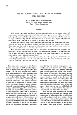 Use of Agricultural Soil Maps in Making Soil Surveys