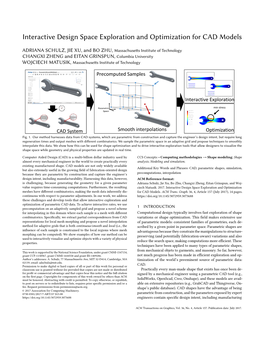 Interactive Design Space Exploration and Optimization for CAD Models