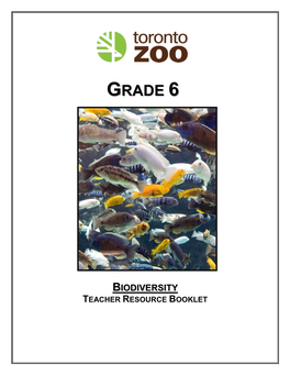 Biodiversity Teacher Resource Booklet