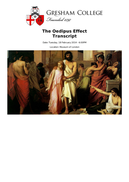 The Oedipus Effect Transcript