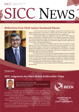 Reflections from Chief Justice Sundaresh Menon SICC