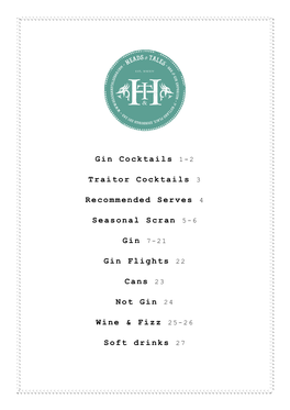 Download Drinks Menu