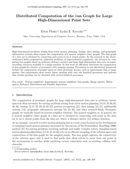 Distributed Computation of the Knn Graph for Large High-Dimensional Point Sets