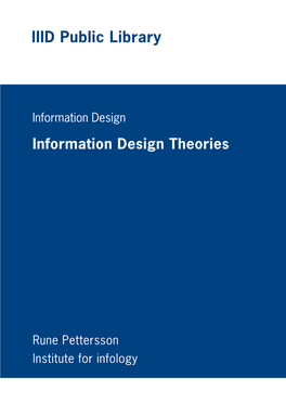 Information Design Theories