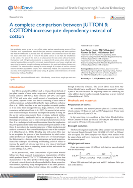 A Complete Comparison Between JUTTON & COTTON-Increase Jute