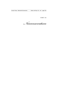 Neoconservatism Hoover Press : Berkowitz/Conservative Hberkc Ch5 Mp 104 Rev1 Page 104 Hoover Press : Berkowitz/Conservative Hberkc Ch5 Mp 105 Rev1 Page 105