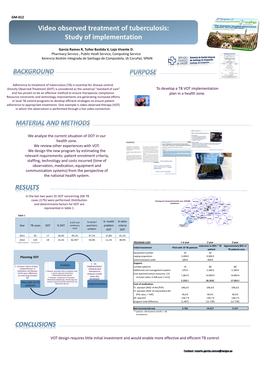 Video Observed Treatment of Tuberculosis: Study of Implementation
