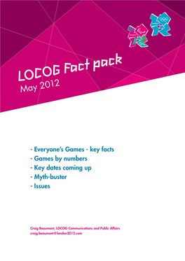 LOCOG Fact Pack May 2012