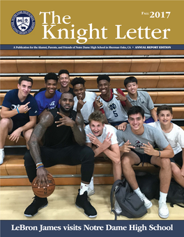 Lebron James Visits Notre Dame High School