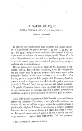 Le Sacre Reliquie Della Chiesa D' Aqui Leia 197