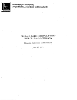 Orleans Parish School Board New Orleans, Louisiana