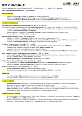 Resume Format