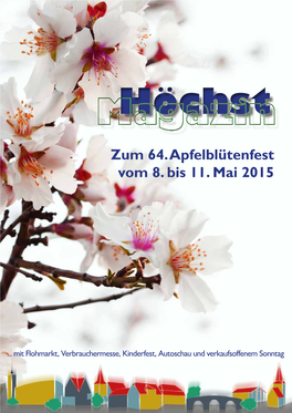 Zum 64. Apfelblütenfest Vom 8. Bis 11. Mai 2015