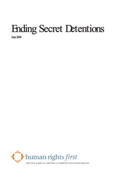 Ending Secret Detentions