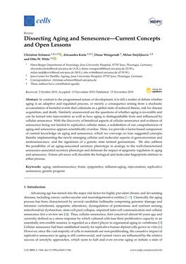 Dissecting Aging and Senescence—Current Concepts and Open Lessons