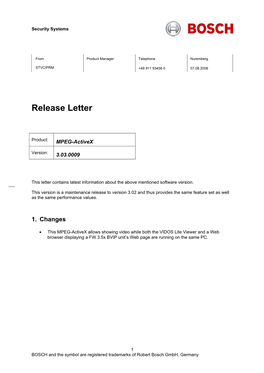 Release Letter