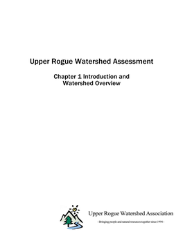 Upper Rogue Watershed Assessment