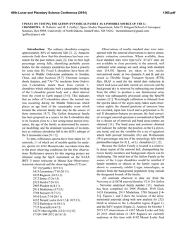 CHONDRITES. R. Roberts1 and M. J. Gaffey2, Space Studies Department, John D