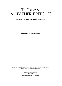 The Man in Leather Breeches