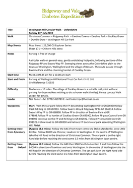 Title Watlington Hill Circular Walk