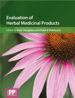 Evaluation of Herbal Medicinal Products
