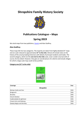 SFHS Publications Catalogue