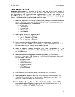 108B Carbohydrate Activity