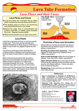 Lava Tube Formation