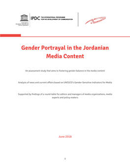 Gender Portrayal in the Jordanian Media Content