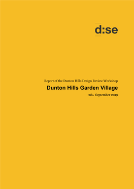 Dunton Hills Garden Village Design Review Workshop, Innovation and Design