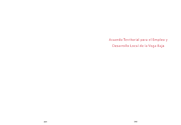 Acuerdo Territorial Para El Empleo Y Desarrollo Local De La Vega Baja