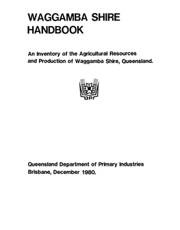 Waggamba Shire Handbook