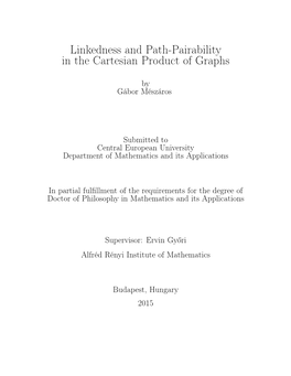 Linkedness and Path-Pairability in the Cartesian Product of Graphs