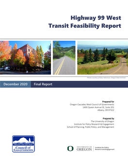Highway 99 West Transit Feasibility Report