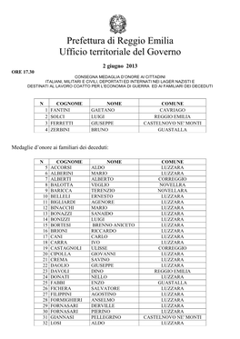 Conferme Partecipazione