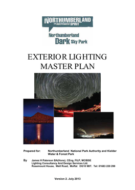 Northumberland National Park Exterior Lighting Master Plan