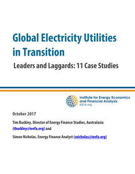 Global Utilities in Transition