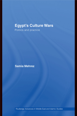 Egypt's Culture Wars: Politics and Practice