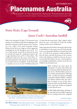 Point Hicks (Cape Everard) James Cook's Australian Landfall