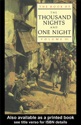 The Book of the Thousand Nights and One Night, Volume