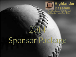 2010-2011 Sponsor Packages