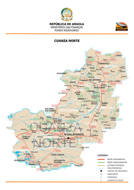 Mapa Rodoviario Cuanza Norte