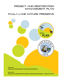 Project and Restoration Management Plan Paula Lane Nature Preserve