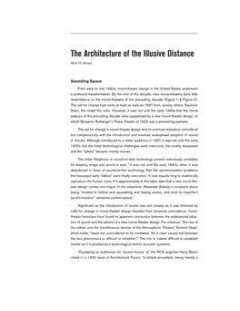 The Architecture of the Illusive Distance Amir H