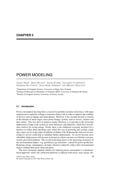 Power Modeling