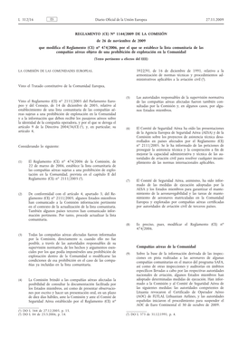 Reglamento (CE) No 1144/2009 De La Comisión, De 26 De Noviembre De
