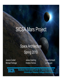 SICSA Mars Project